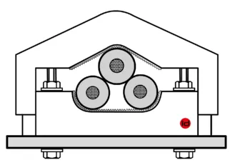 KP Series with factory fixed Elastic Inlays (EE) — technical image 1