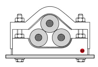 KS Series with factory fixed Elastic Inlays (EE) — technical image 2
