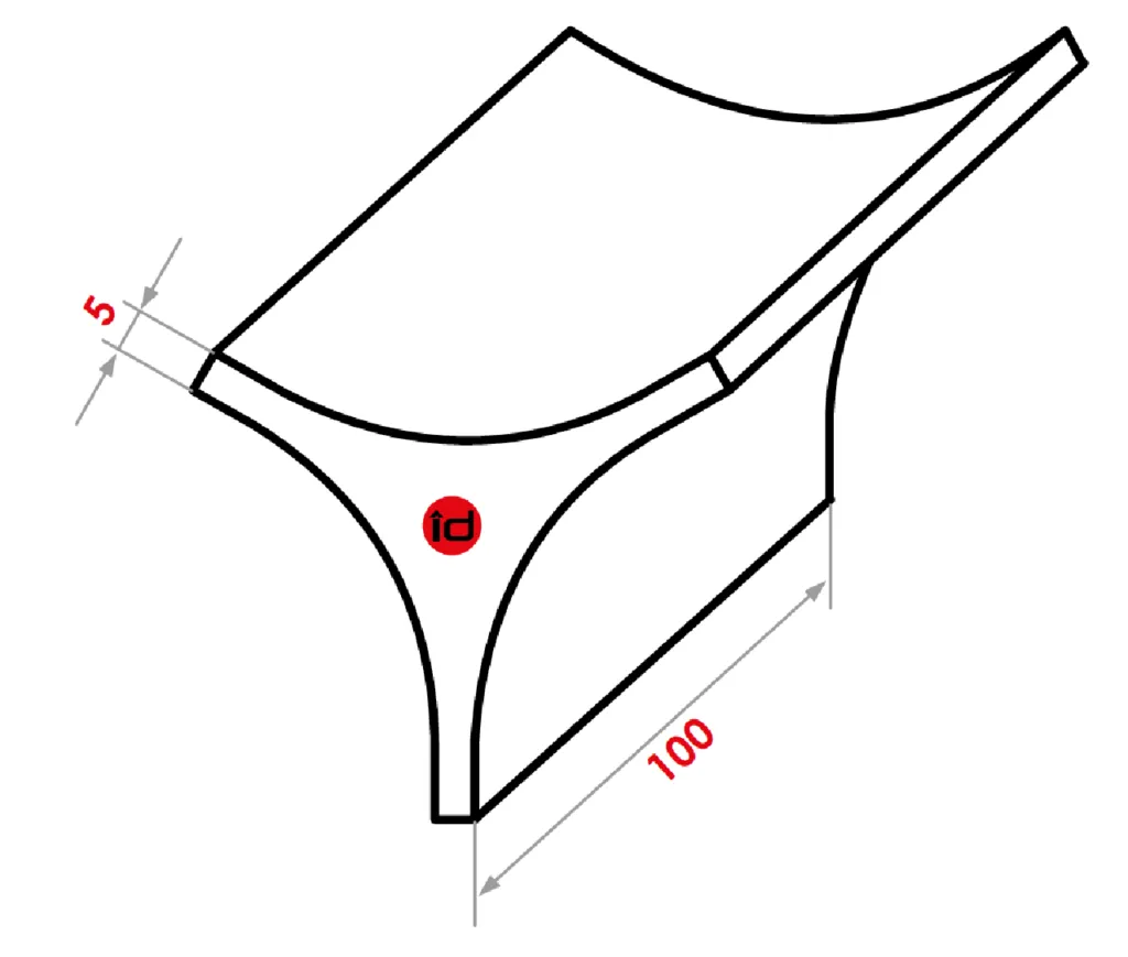 Distance Wedge for KH-Series — technical image 1
